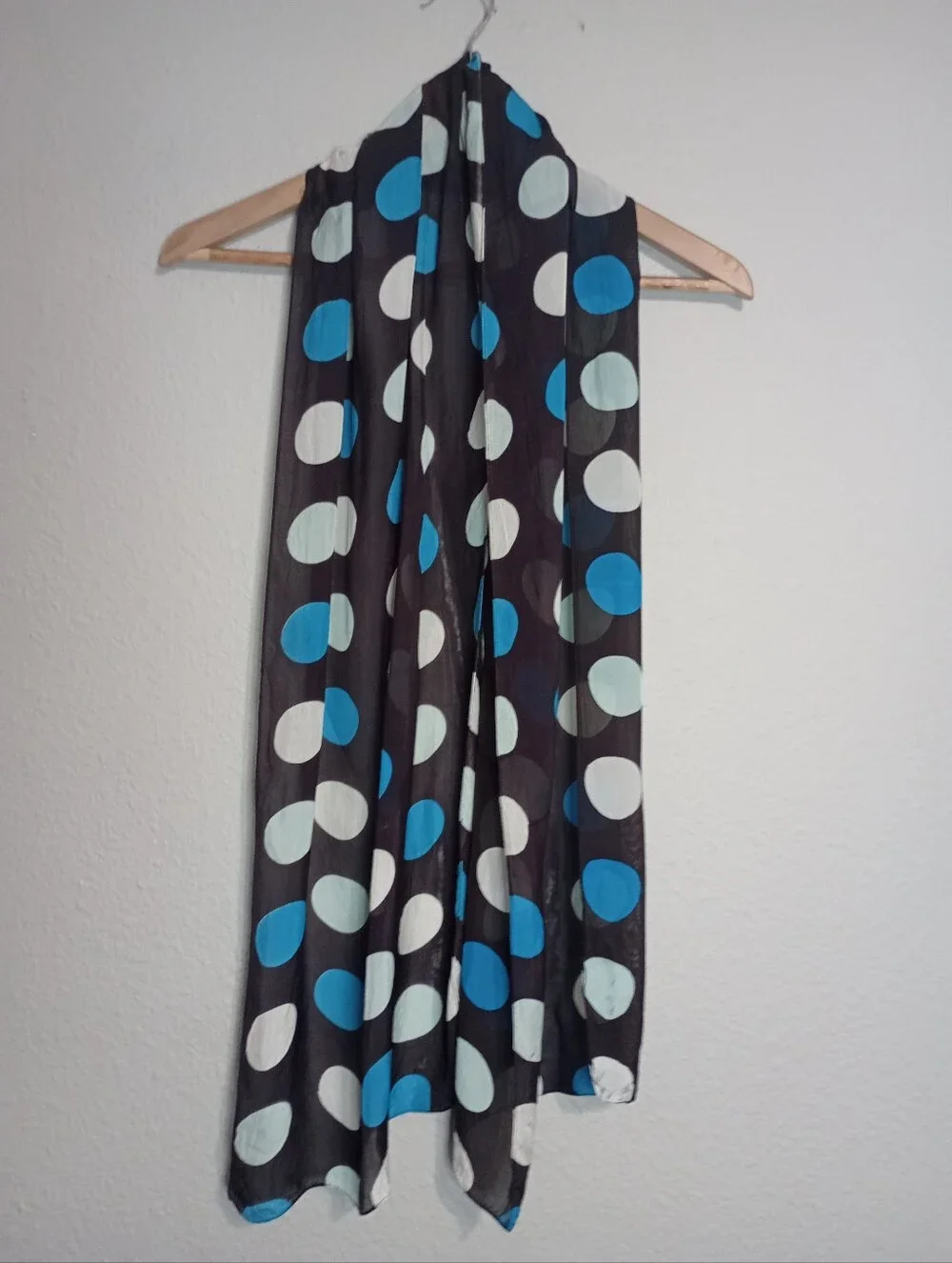 Large Polka Dot Print Scarf
